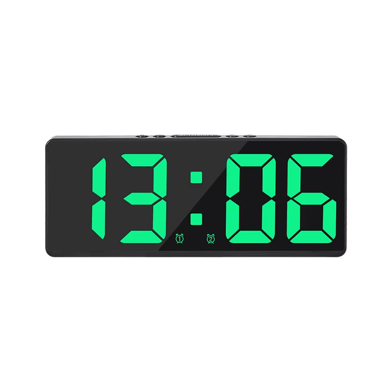 Simple LED Clock Colourful Luminous Temperature Calendar Alarm Clock Creative Clock Bedroom Bedside Clock Home Decorations