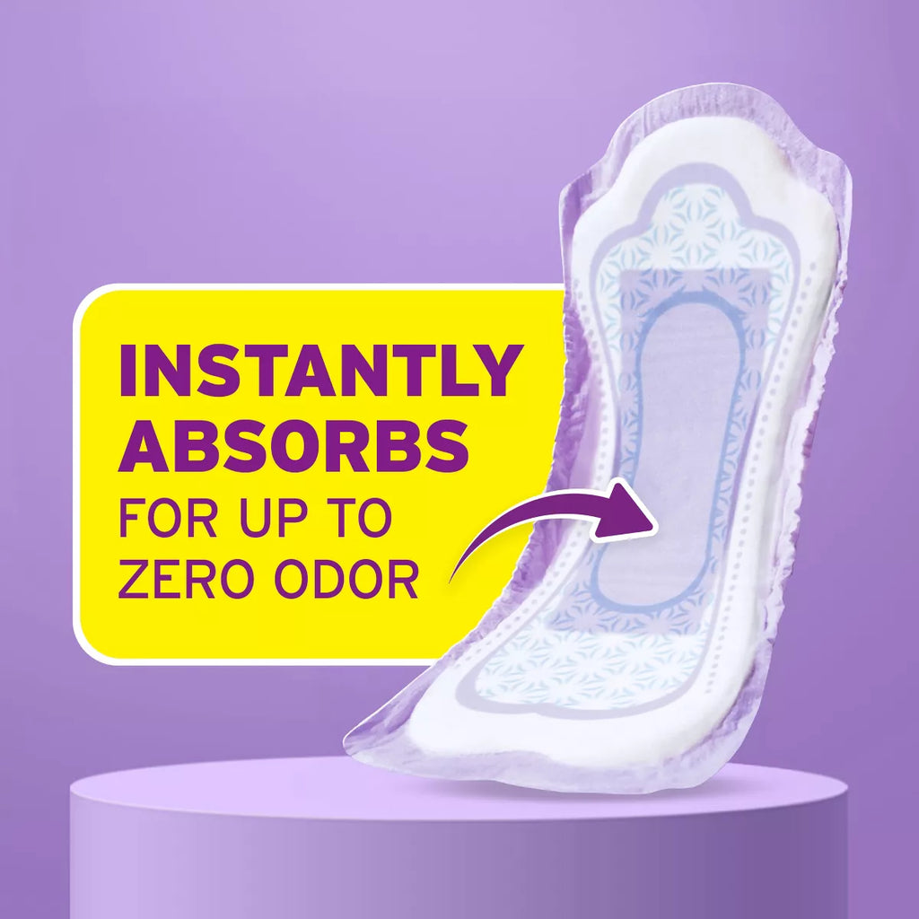 Poise Incontinence Bladder Control & Postpartum Pads - Moderate Absorbency