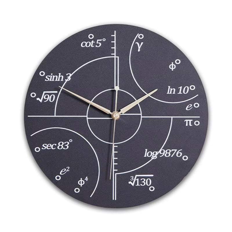 Math Clock Unique Wall Clock Modern Design Novelty Maths Equation Clock