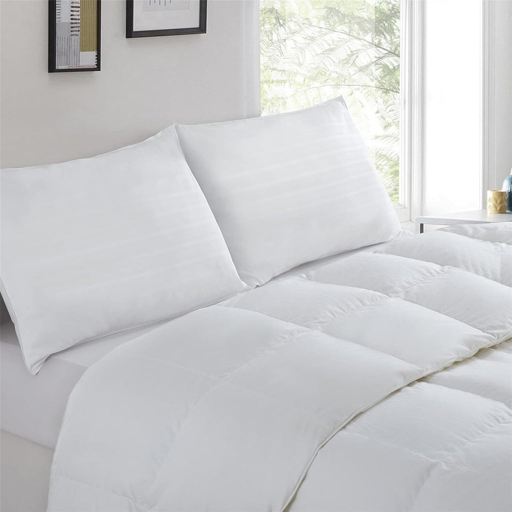 down Alternative Pillows Bed Pillows for Sleeping Hotel Pillows Fiber Filled Bed Pillows Set of 2 Queen Size