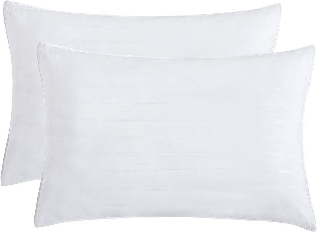 down Alternative Pillows Bed Pillows for Sleeping Hotel Pillows Fiber Filled Bed Pillows Set of 2 Queen Size