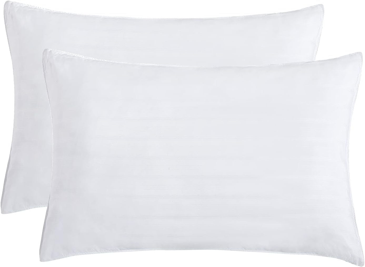 down Alternative Pillows Bed Pillows for Sleeping Hotel Pillows Fiber Filled Bed Pillows Set of 2 Queen Size