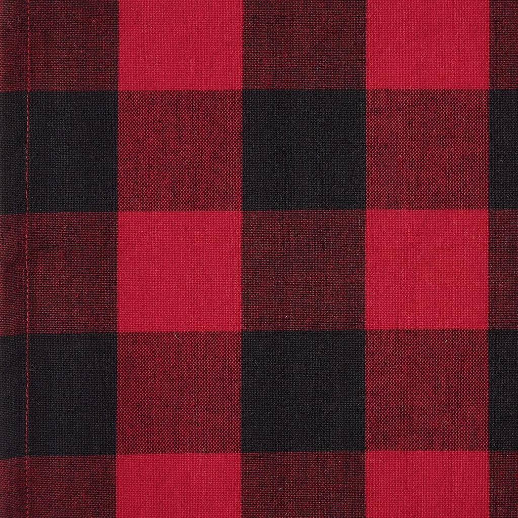 Buffalo Check Collection, Classic Farmhouse Cloth Napkin Set, 20X20, Red & Black, 6 Piece