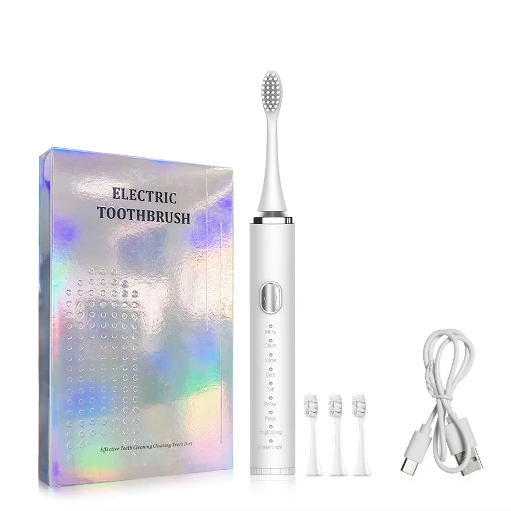Electric Toothbrush Sonic Electric Toothbrush for Teeth Brushes Vibration Dental Tooth Cleaner USB Rechargeable Tooth Brush Case