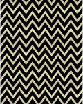 Premium Zig Zag Area Rug Stylish and Durable Living Room Bad Room Rug Pet-Friendly Design Easy-Clean Rug Long-Lasting Rug for Baby Large Black - 8X10