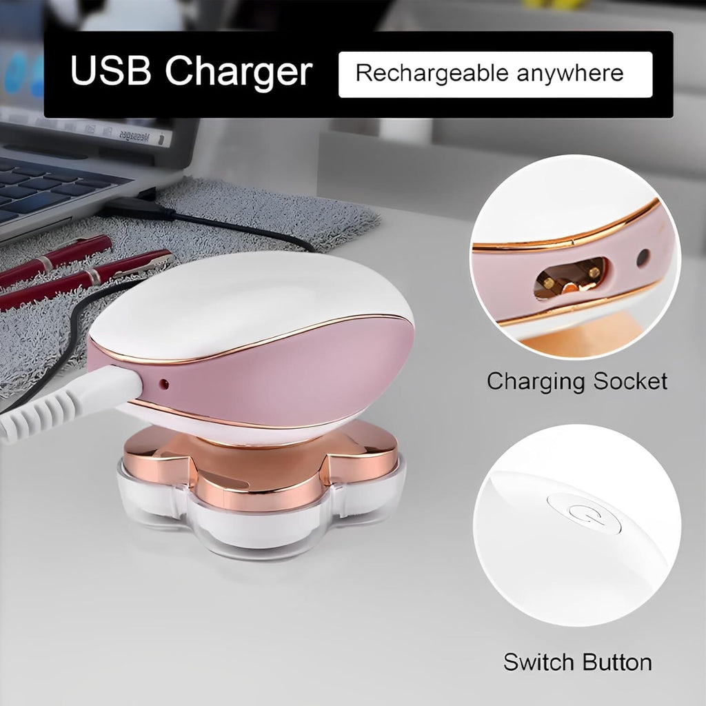 Cordless Electric Shaver Women Rotary Painless Razors Legs Facial Hair Removal