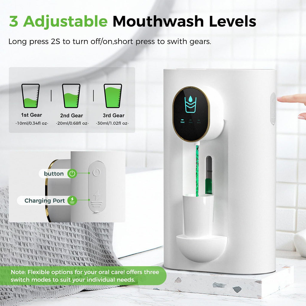 Automatic Wall Mount Mouthwash Dispenser for Bathroom
