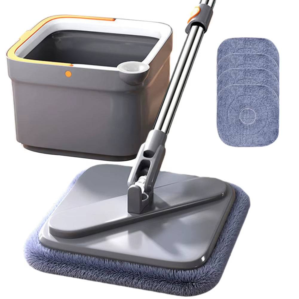 Lazy Floor Floating Mop Water Separation 360 Rotating Household Cleaning Mop Microfiber Sewage Separation Mop Free Hand Wash Mop