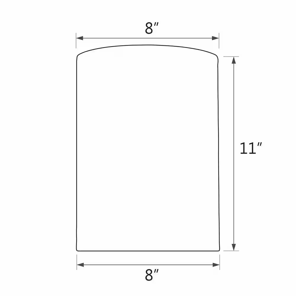 8 In. X 11 In. Washing Blue Hardback Drum/Cylinder Lamp Shade
