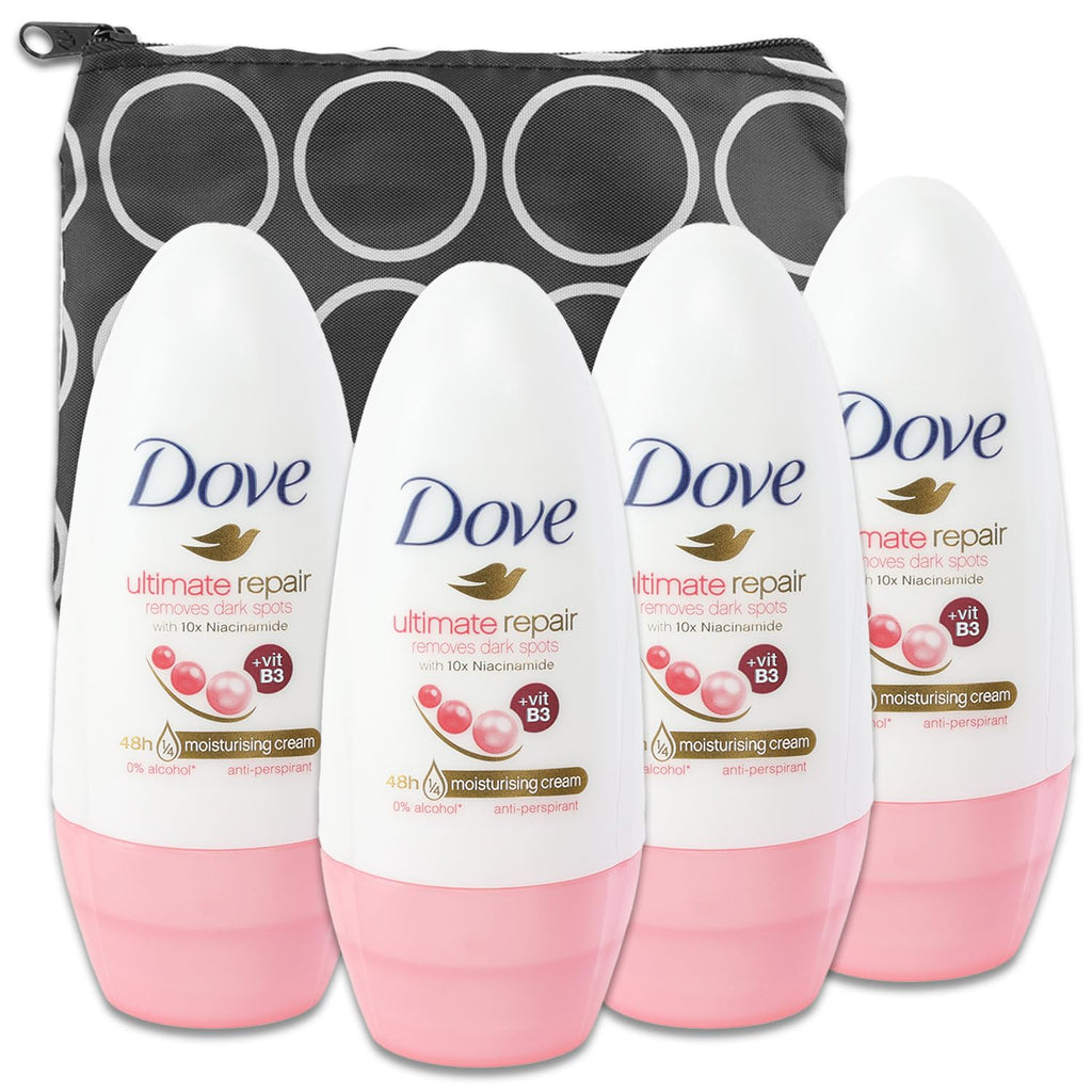 Repair Roll on Deodorant - Bundle of 4 with Travel Bag