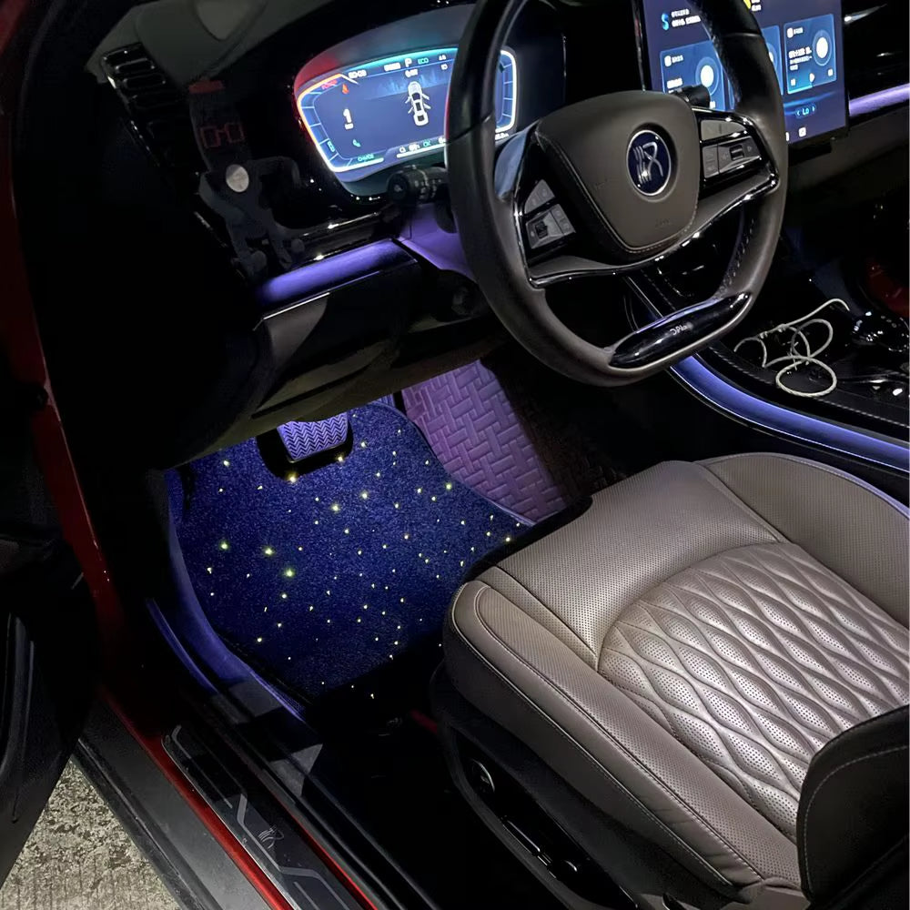 Waterproof Fiber Optic Twinkle Stars Car Mats
