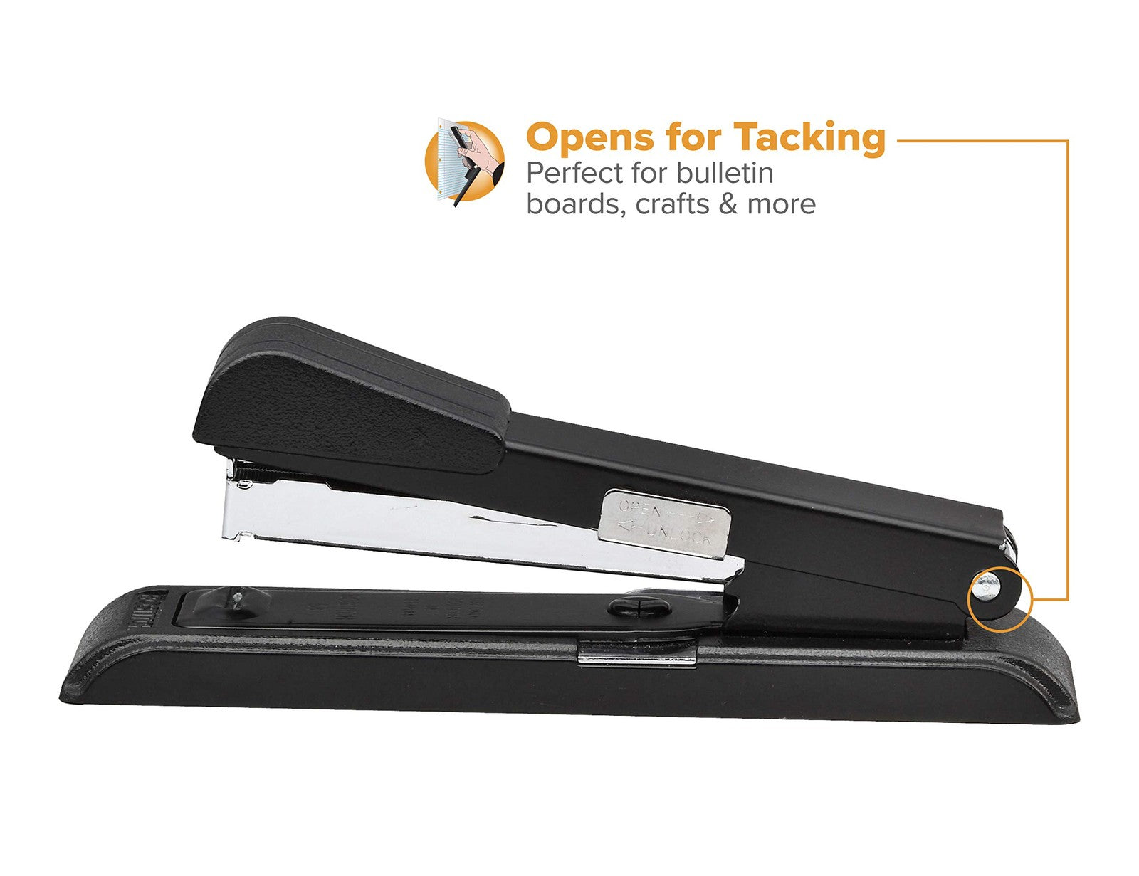 Bostitch B8 Powercrown Travel & Desktop Stapler, Black (B8RC)