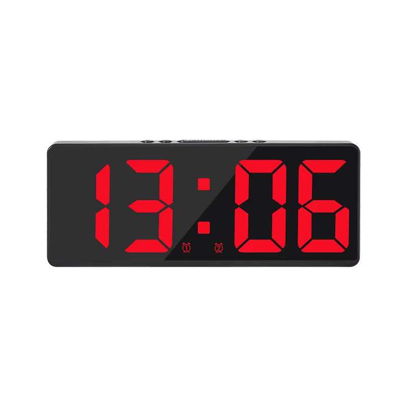 Simple LED Clock Colourful Luminous Temperature Calendar Alarm Clock Creative Clock Bedroom Bedside Clock Home Decorations