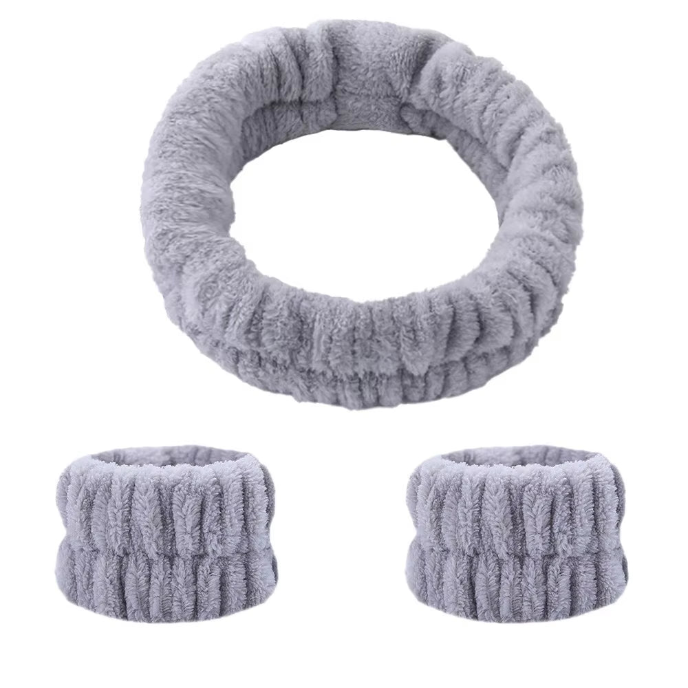 Face Wash Wristband Women'S Headband Wristbands Absorbent Waterproof Wristbands Makeup Face Wash Hair Bands