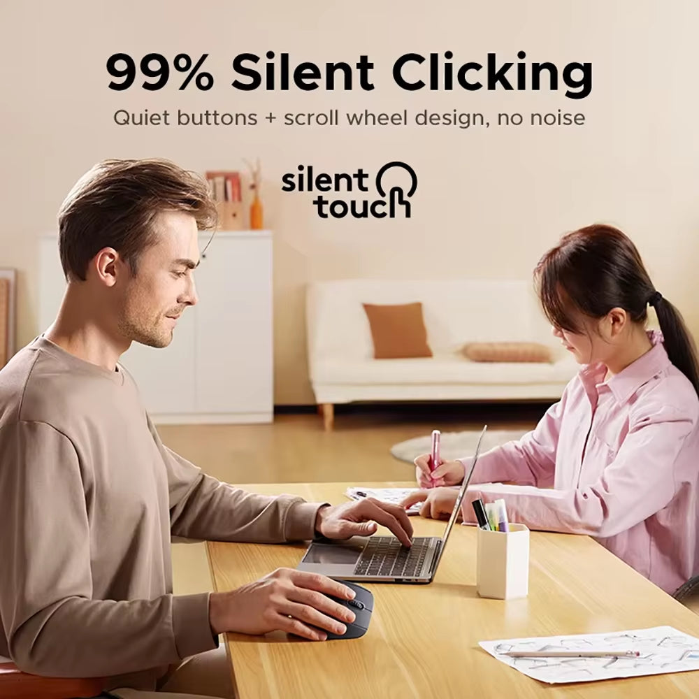 RGB Vertical Mouse 2.4G Wireless Mouse Dual Mode Bluetooth Mouse Ergonomic Mouse Rechargeable Mice Silent Mouse for PC Laptop