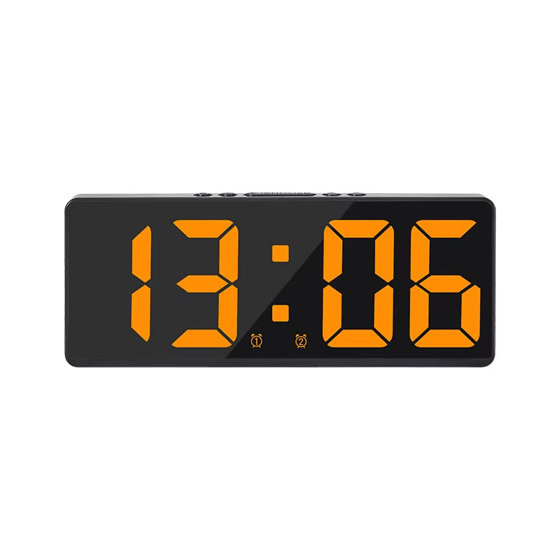 Simple LED Clock Colourful Luminous Temperature Calendar Alarm Clock Creative Clock Bedroom Bedside Clock Home Decorations