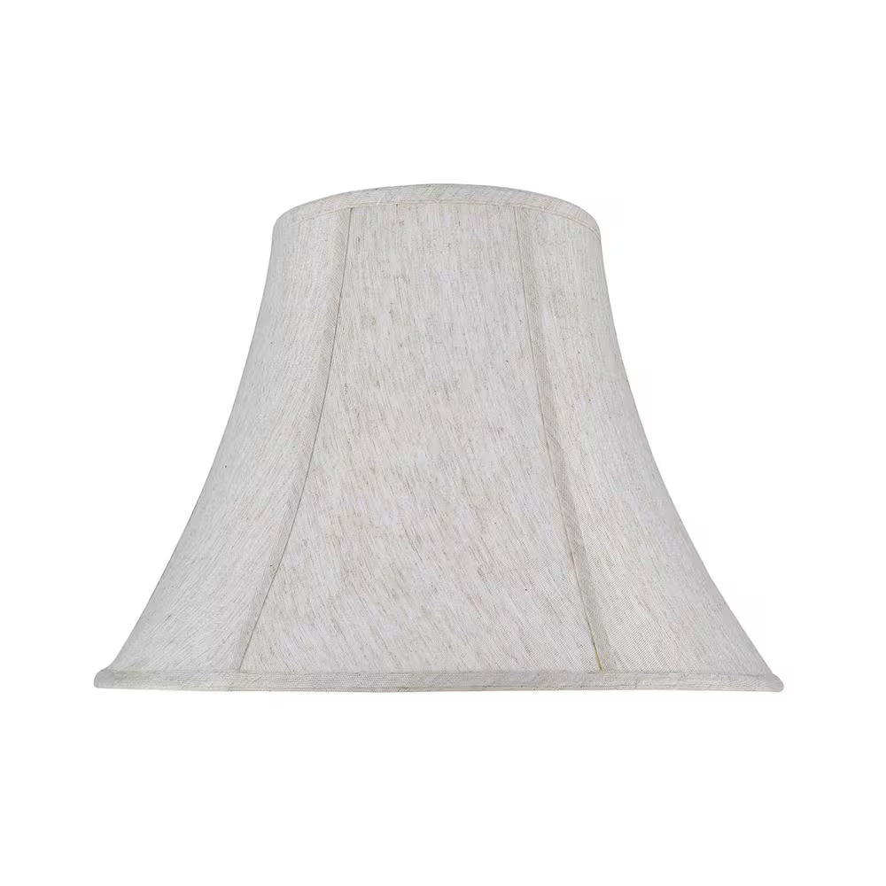 18 In. X 13 In. Linen White Bell Lamp Shade