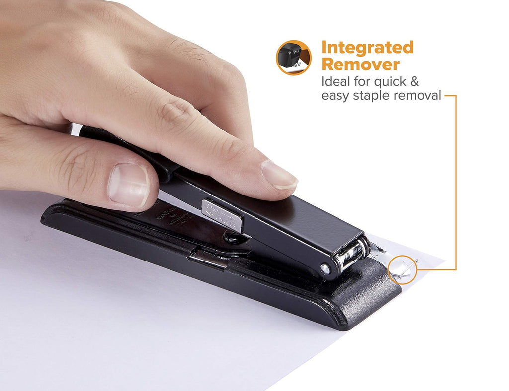 Bostitch B8 Powercrown Travel & Desktop Stapler, Black (B8RC)