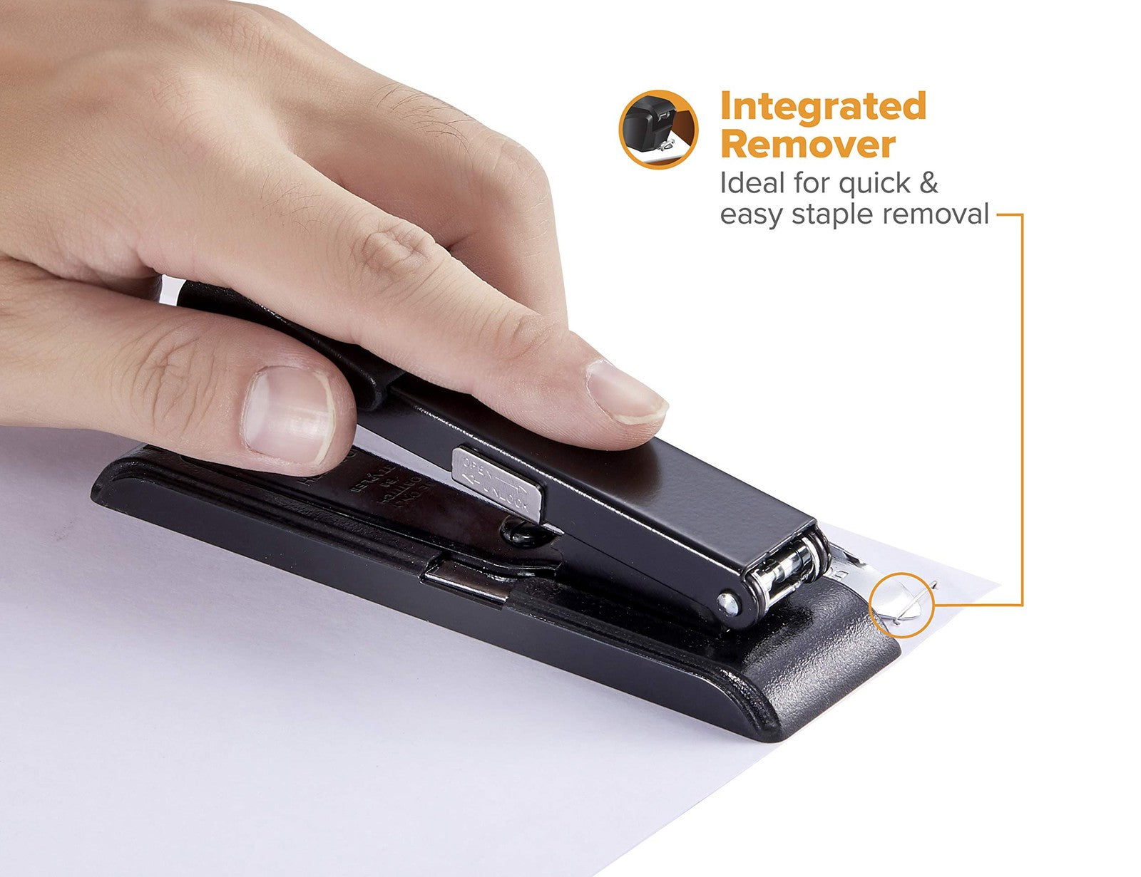 Bostitch B8 Powercrown Travel & Desktop Stapler, Black (B8RC)