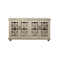 Marche 63" TV Stand - Antique Silver - Versatile Multi-Use Design - with Two Large Cabinets for Storage