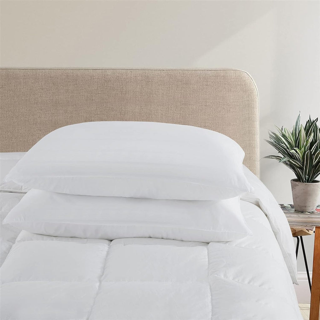 down Alternative Pillows Bed Pillows for Sleeping Hotel Pillows Fiber Filled Bed Pillows Set of 2 Queen Size