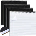 4 Pcs Legal Pads Landscape Notebooks Hole Punched Top Spiral Bound Notebooks ...