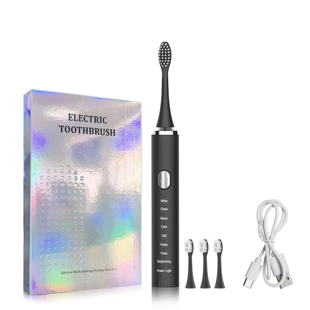 Electric Toothbrush Sonic Electric Toothbrush for Teeth Brushes Vibration Dental Tooth Cleaner USB Rechargeable Tooth Brush Case