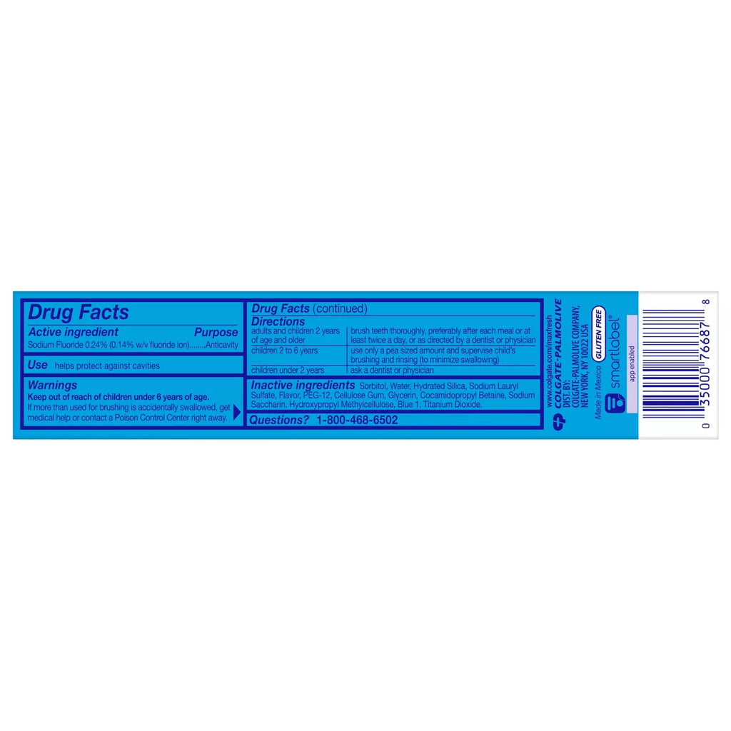 Colgate Maxfresh Travel Toothpaste - Cool Mint - 1.9Oz