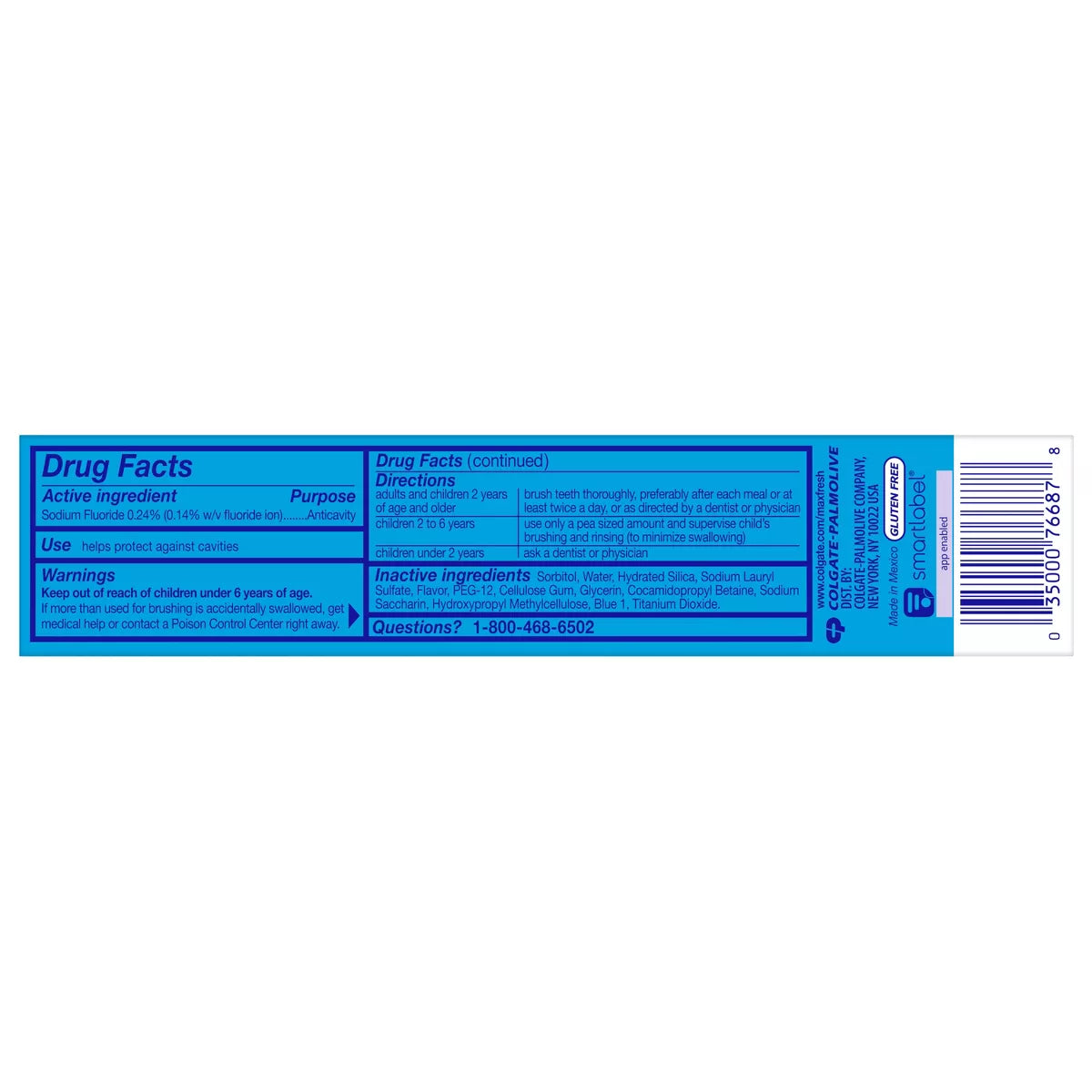 Colgate Maxfresh Travel Toothpaste - Cool Mint - 1.9Oz