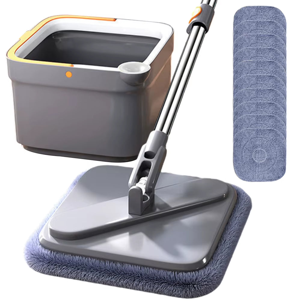 Lazy Floor Floating Mop Water Separation 360 Rotating Household Cleaning Mop Microfiber Sewage Separation Mop Free Hand Wash Mop