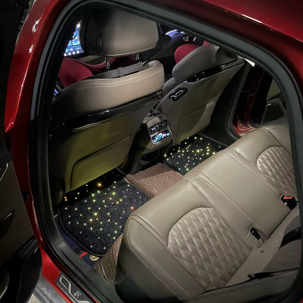 Waterproof Fiber Optic Twinkle Stars Car Mats