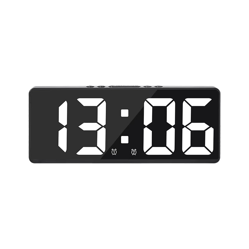 Simple LED Clock Colourful Luminous Temperature Calendar Alarm Clock Creative Clock Bedroom Bedside Clock Home Decorations