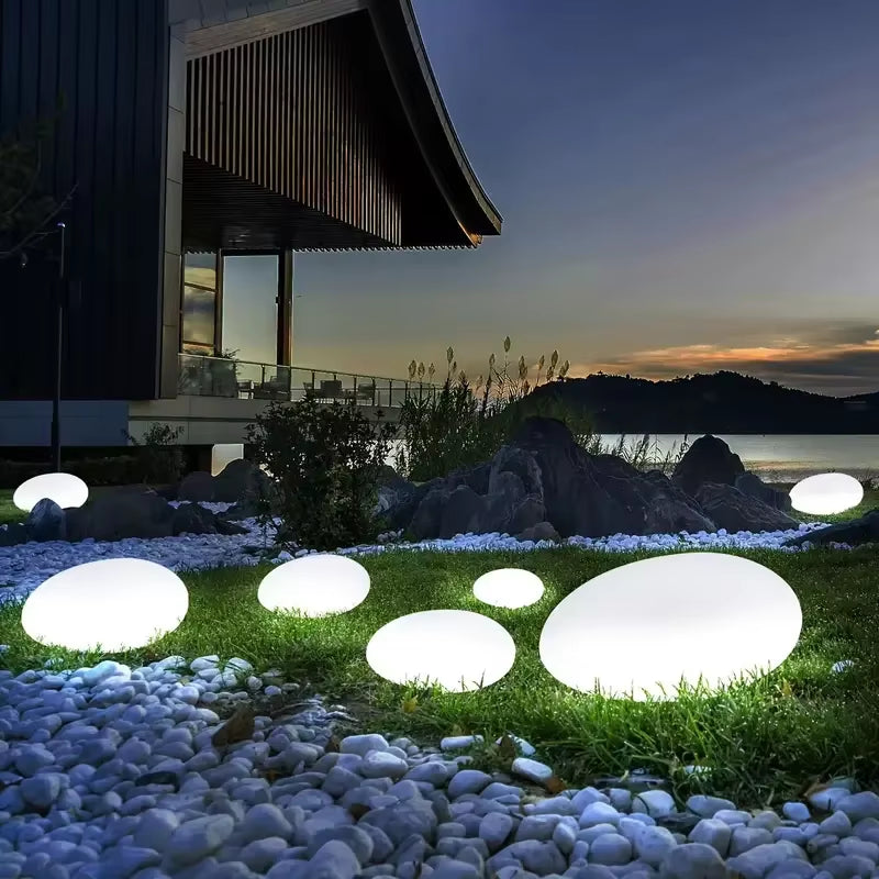 2Pcs Solar Goose Warm Stone Lamps Outdoor Courtyard Decorative Lamps Solar Rock Lamps Landscape Lamps Decorative Landscape Lamp