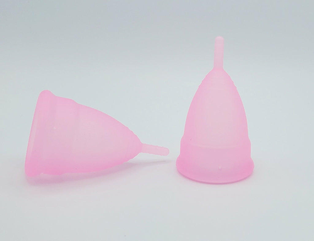 Menstrual Cup Reusable Period Cup-Pink- Size (L) Silicone Soft US Seller