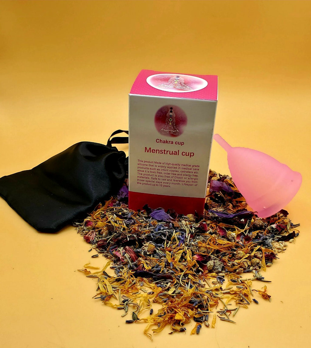 Menstrual Cup Reusable Period Cup-Pink- Size (L) Silicone Soft US Seller