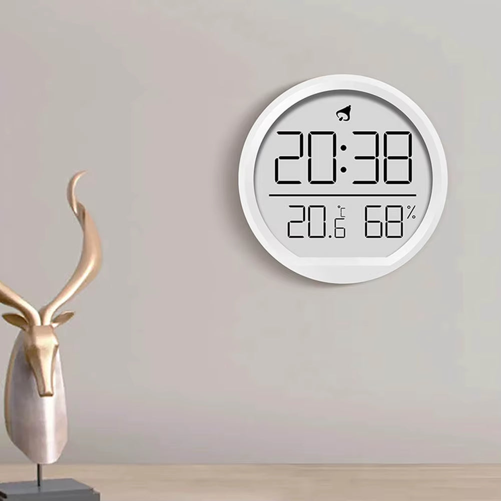 Multi-Function Clock Indoor Temperature Humidity Clock Date Display Electronic Alarm Clock Home Wall Mounted Clock