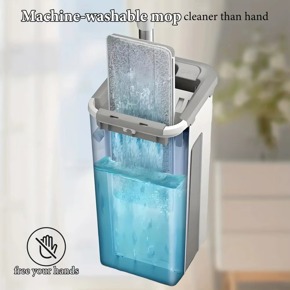 2/4Pcs Magic 360° Spin Mop with Bucket – Wet/Dry Flat Mop Cleaning Set for Kitchen, Bathroom & Home Floors