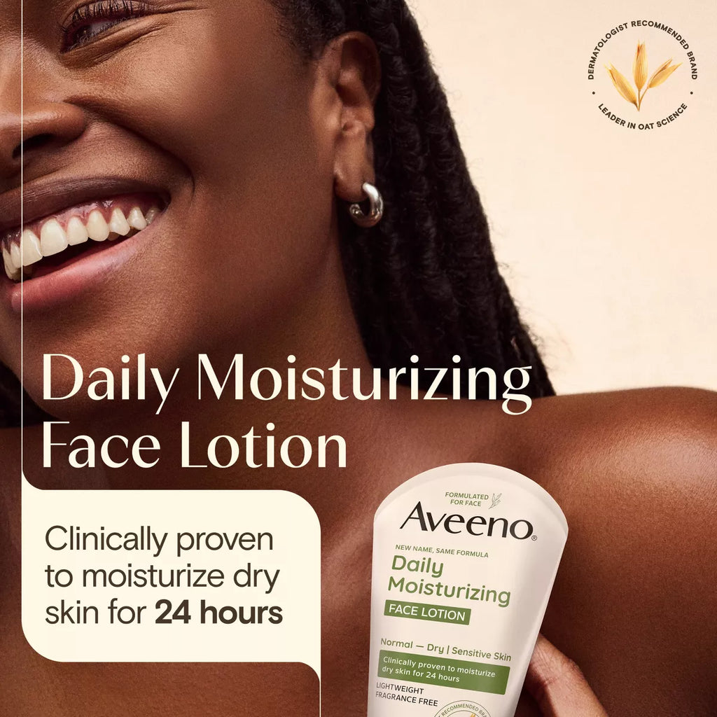 Aveeno Daily Moisturizing Prebiotic Oat Face Cream for Dry Skin - Fragrance Free - 5Fl Oz