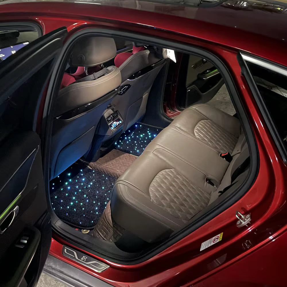 Waterproof Fiber Optic Twinkle Stars Car Mats