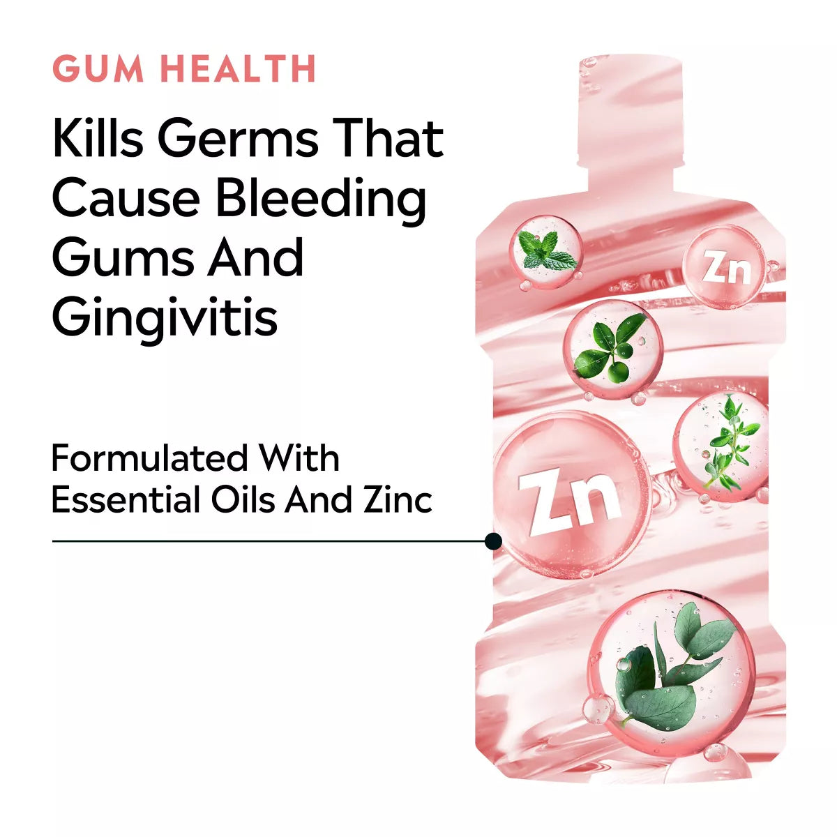 Listerine Clinical Solutions Gum Health Mouthwash for Antigingivitis and Antiplaque - Icy Mint - 1L: Menthol Flavor, Paraben-Free
