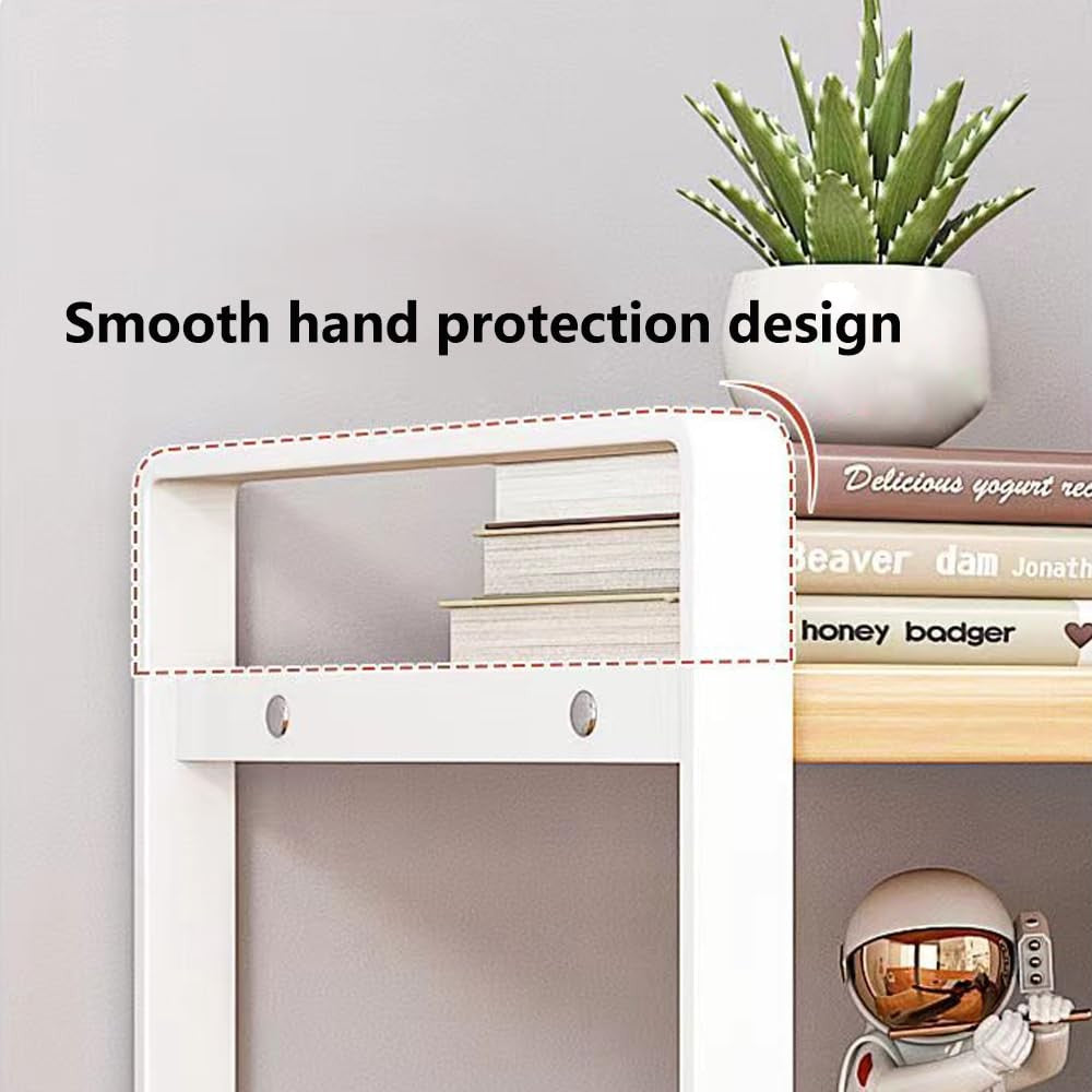 Desktop Organizer Shelf 2-Tier Multipurpose Wood Office Storage Rack Small