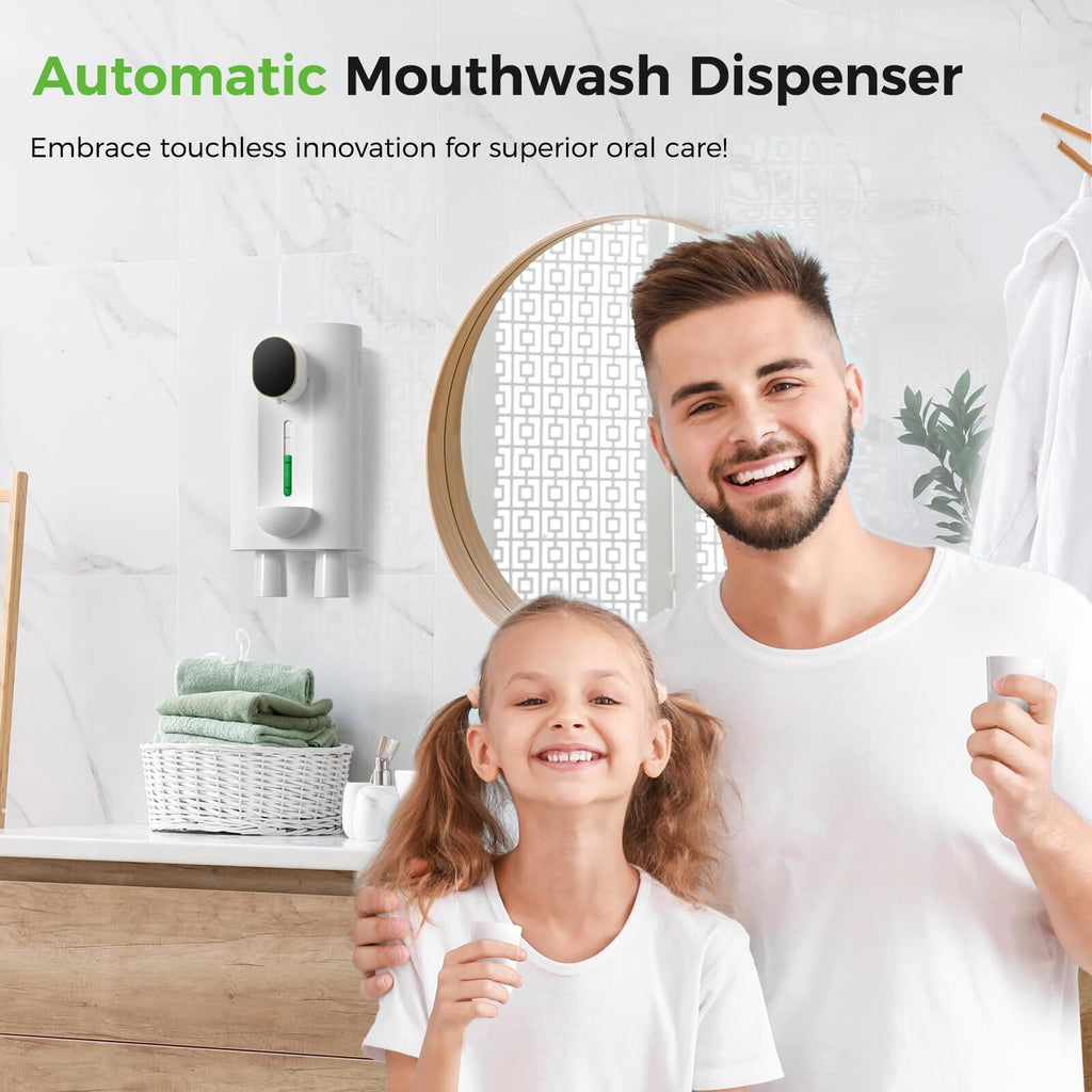 Automatic Wall Mount Mouthwash Dispenser for Bathroom